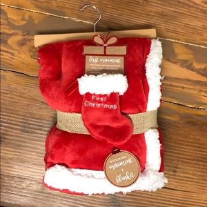 Baby’ First Christmas Ornament & Blanket